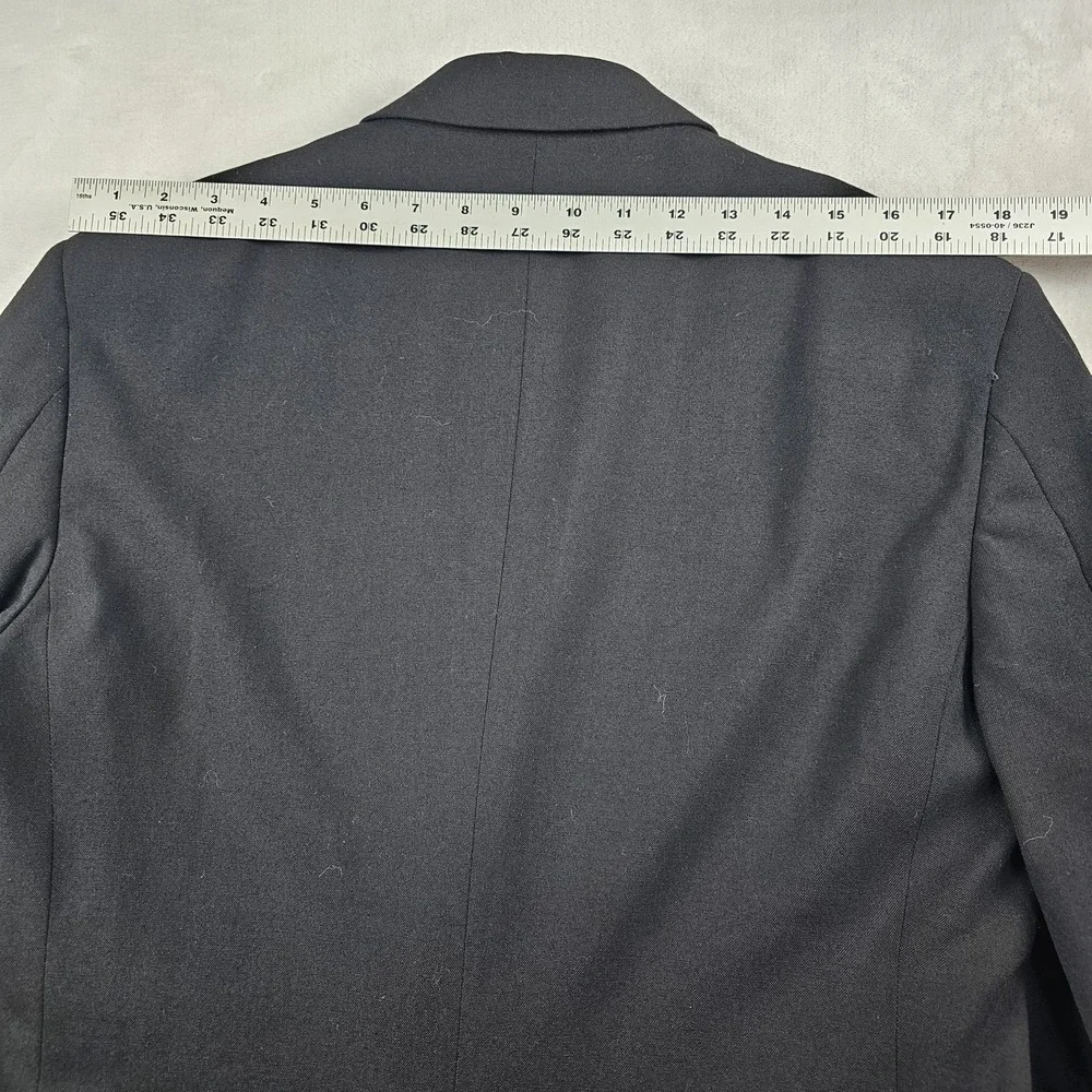 Georgetown Tuxedo Suit Peak Lapel 100% Wool Mens 40L 32x32 Satin Stripe Wedding